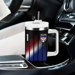 Cape Verde Flag Retro Sports Cabo Verdean Roots Tumbler With Handle TS11 Print Your Wear