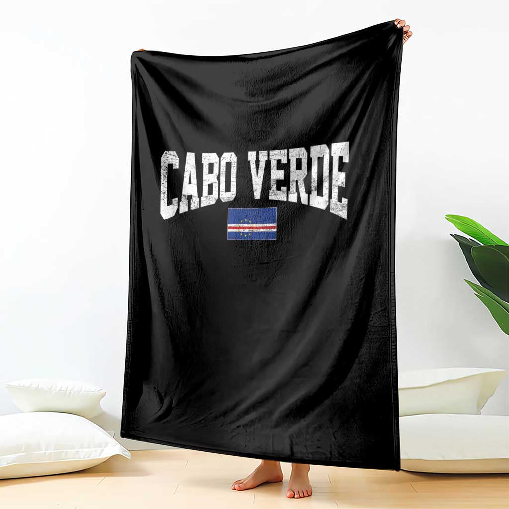 Cabo Verde Sports Throwback Throw Blanket Cape Verdean Pride Lovers TS11 Print Your Wear