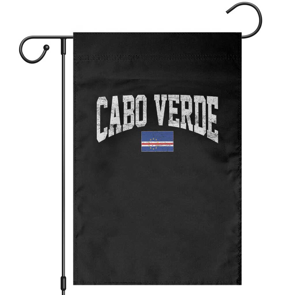Cabo Verde Sports Throwback Garden Flag Cape Verdean Pride Lovers TS11 Black Print Your Wear