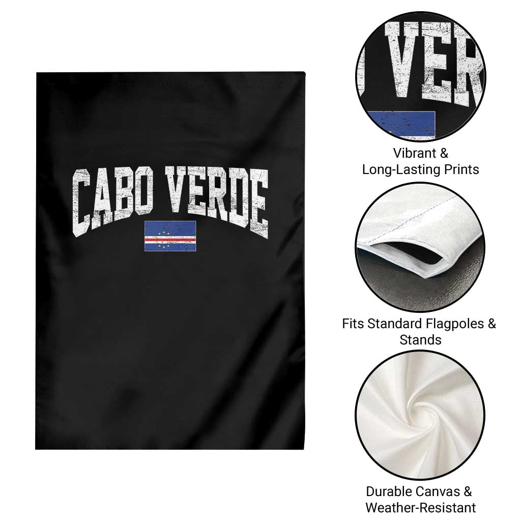 Cabo Verde Sports Throwback Garden Flag Cape Verdean Pride Lovers TS11 Print Your Wear