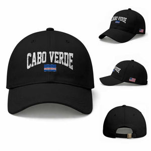 Cabo Verde Sports Throwback Baseball Cap Cape Verdean Pride Lovers TS11 Baseball Cap Universal Fit Black Print Your Wear
