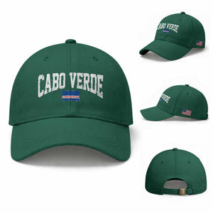 Cabo Verde Sports Throwback Baseball Cap Cape Verdean Pride Lovers TS11 Baseball Cap Universal Fit Irish Green Print Your Wear