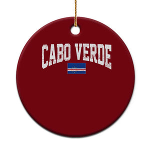 Cabo Verde Sports Throwback Ceramic Ornament Cape Verdean Pride Lovers TS11 1pc Red Print Your Wear