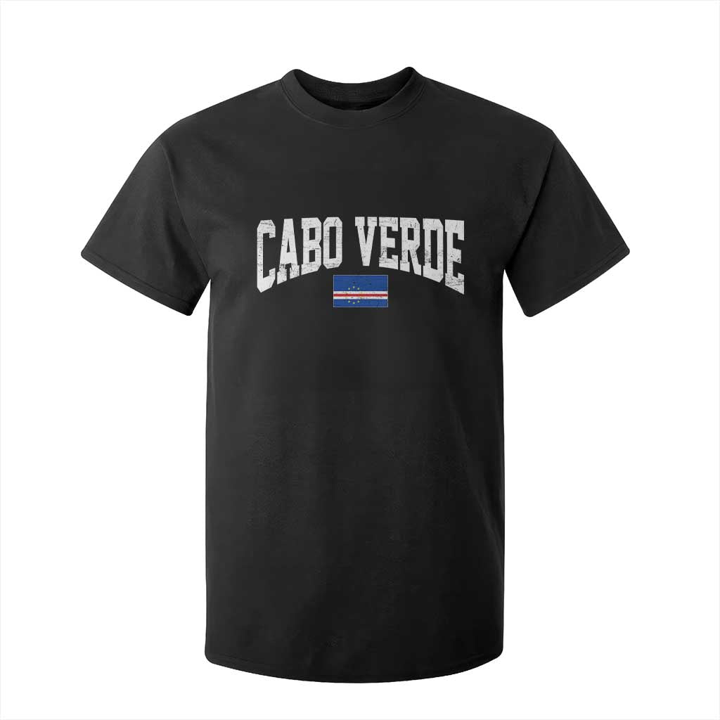 Cabo Verde Sports Throwback T Shirt For Kid Cape Verdean Pride Lovers TS11 Black Print Your Wear