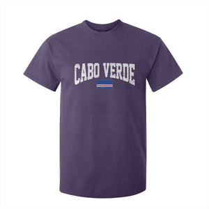 Cabo Verde Sports Throwback T Shirt For Kid Cape Verdean Pride Lovers TS11 Purple Print Your Wear