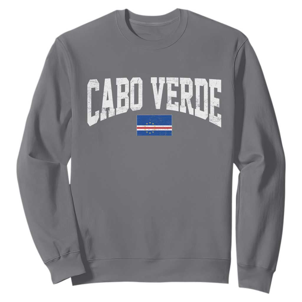 Cabo Verde Sports Throwback Sweatshirt Cape Verdean Pride Lovers TS11 Charcoal Print Your Wear