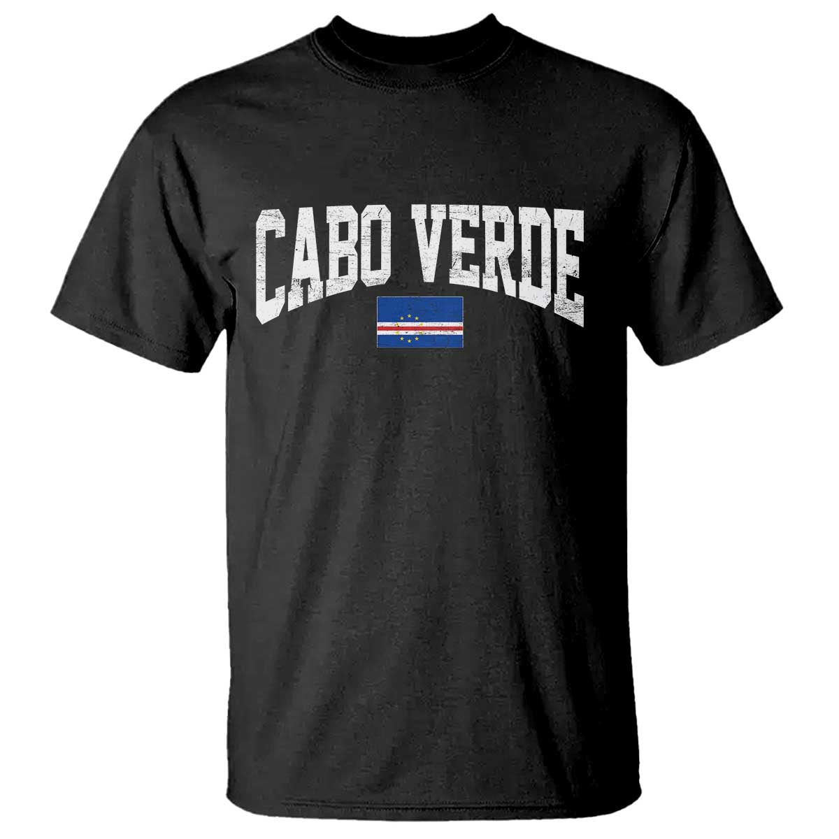Cabo Verde Sports Throwback T Shirt Cape Verdean Pride Lovers TS11 Black Print Your Wear