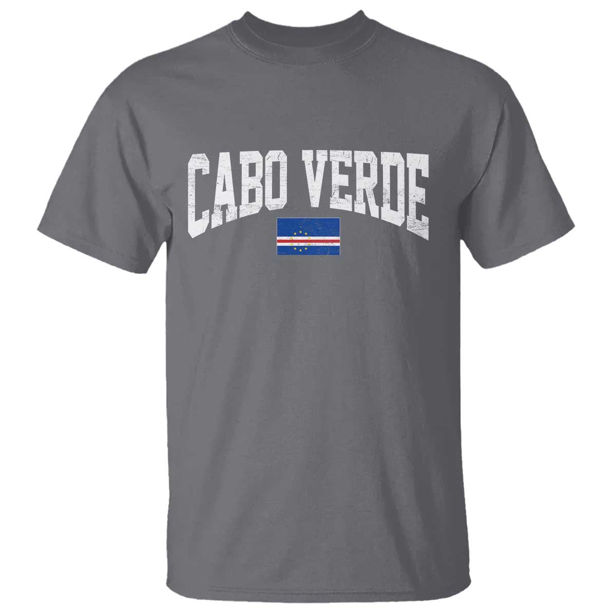 Cabo Verde Sports Throwback T Shirt Cape Verdean Pride Lovers TS11 Charcoal Print Your Wear