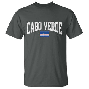 Cabo Verde Sports Throwback T Shirt Cape Verdean Pride Lovers TS11 Dark Heather Print Your Wear