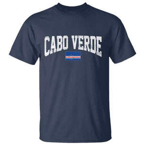 Cabo Verde Sports Throwback T Shirt Cape Verdean Pride Lovers TS11 Navy Print Your Wear