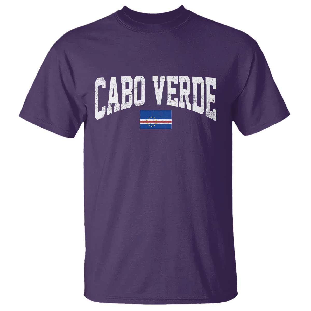 Cabo Verde Sports Throwback T Shirt Cape Verdean Pride Lovers TS11 Purple Print Your Wear