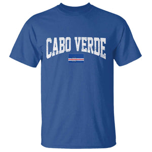 Cabo Verde Sports Throwback T Shirt Cape Verdean Pride Lovers TS11 Royal Blue Print Your Wear