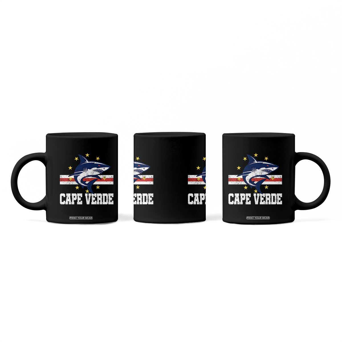 Vintage Cape Verde Shark Cabo Verdean Roots Coffee Mug TS11 Print Your Wear