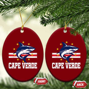 Vintage Cape Verde Shark Cabo Verdean Roots Ceramic Ornament TS11 Print Your Wear