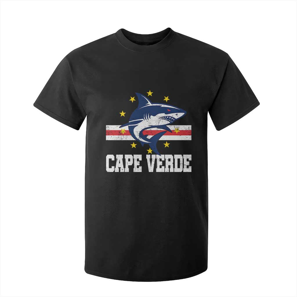 Vintage Cape Verde Shark Cabo Verdean Roots T Shirt For Kid TS11 Black Print Your Wear