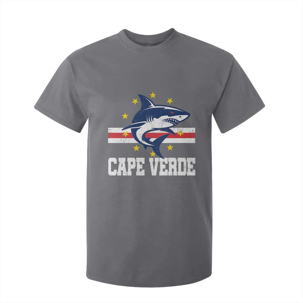 Vintage Cape Verde Shark Cabo Verdean Roots T Shirt For Kid TS11 Charcoal Print Your Wear