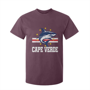 Vintage Cape Verde Shark Cabo Verdean Roots T Shirt For Kid TS11 Maroon Print Your Wear