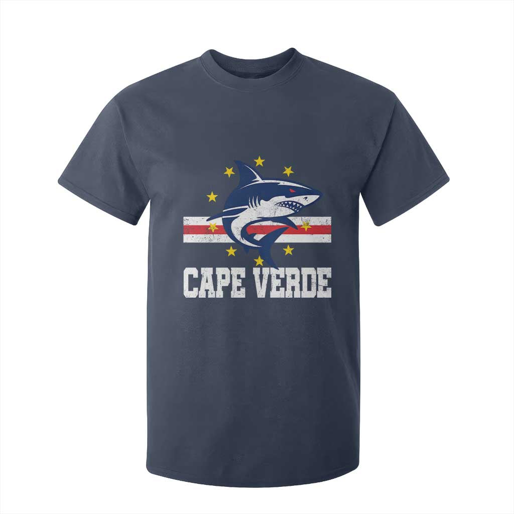 Vintage Cape Verde Shark Cabo Verdean Roots T Shirt For Kid TS11 Navy Print Your Wear
