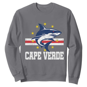 Vintage Cape Verde Shark Cabo Verdean Roots Sweatshirt TS11 Charcoal Print Your Wear
