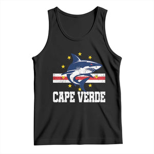 Vintage Cape Verde Shark Cabo Verdean Roots Tank Top TS11 Black Print Your Wear