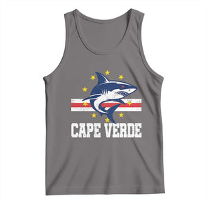Vintage Cape Verde Shark Cabo Verdean Roots Tank Top TS11 Deep Heather Print Your Wear