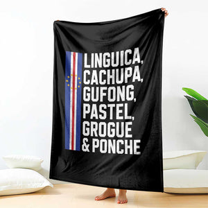 Cape Verde Cuisine Throw Blanket Linguica Cachupa Gufong Cabo Verde Heritage TS11 Print Your Wear