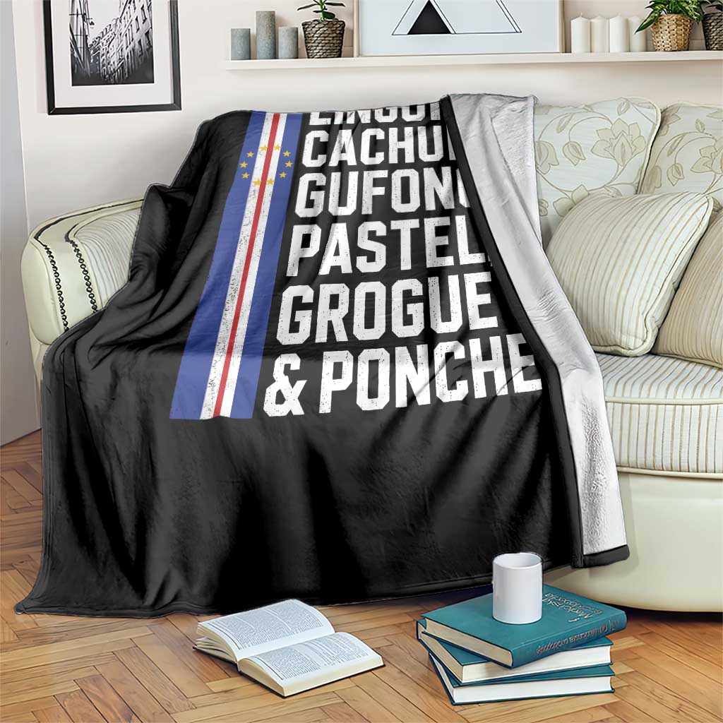 Cape Verde Cuisine Throw Blanket Linguica Cachupa Gufong Cabo Verde Heritage TS11 Print Your Wear