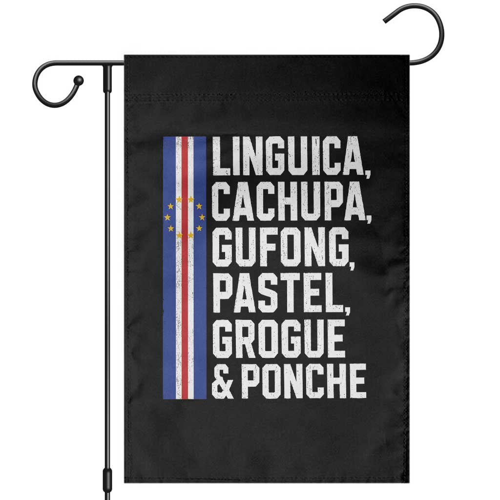 Cape Verde Cuisine Garden Flag Linguica Cachupa Gufong Cabo Verde Heritage TS11 Black Print Your Wear