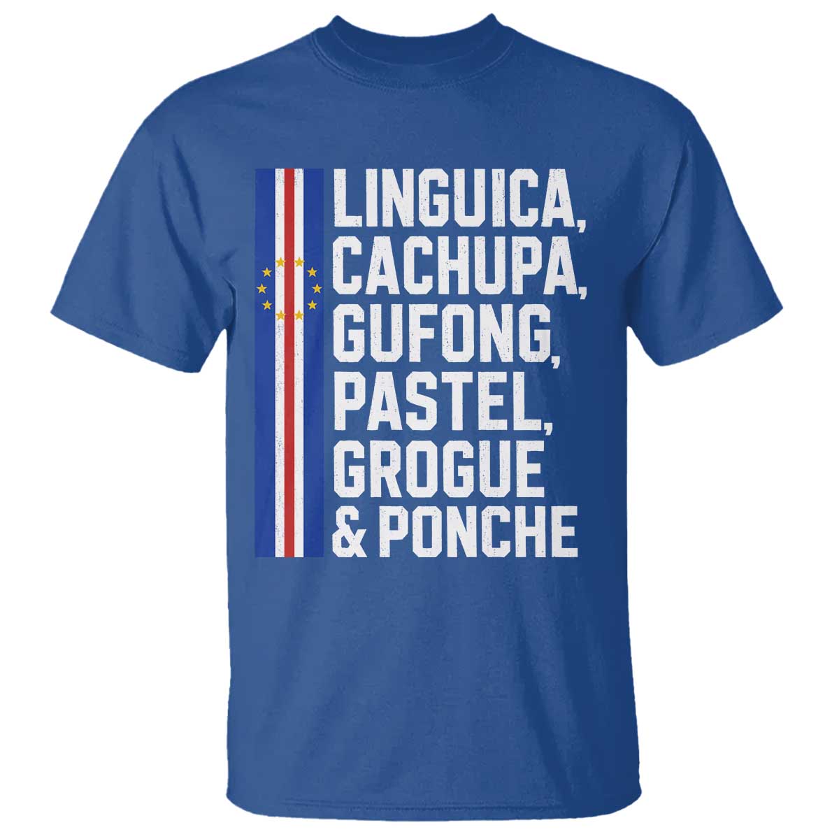 Cape Verde Cuisine T Shirt Linguica Cachupa Gufong Cabo Verde Heritage TS11 Royal Blue Print Your Wear