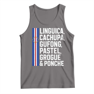 Cape Verde Cuisine Tank Top Linguica Cachupa Gufong Cabo Verde Heritage TS11 Deep Heather Print Your Wear