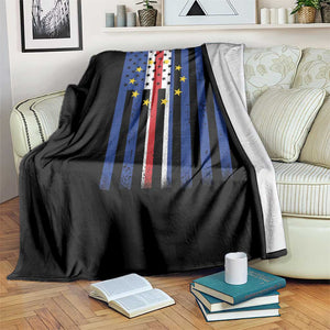 Half Cape Verdean Half American Throw Blanket Cabo Verdean Roots Vintage Cape Verde Flag TS11 Print Your Wear