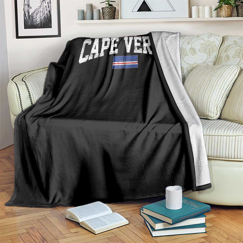 Cape Verde Sports Throwback Throw Blanket Cabo Verdean Pride TS11 Print Your Wear