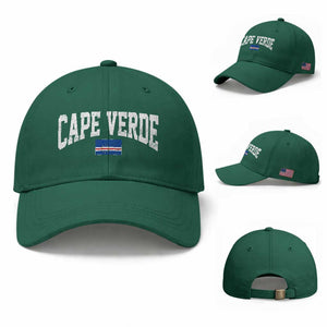 Cape Verde Sports Throwback Baseball Cap Cabo Verdean Pride TS11 Baseball Cap Universal Fit Irish Green Print Your Wear