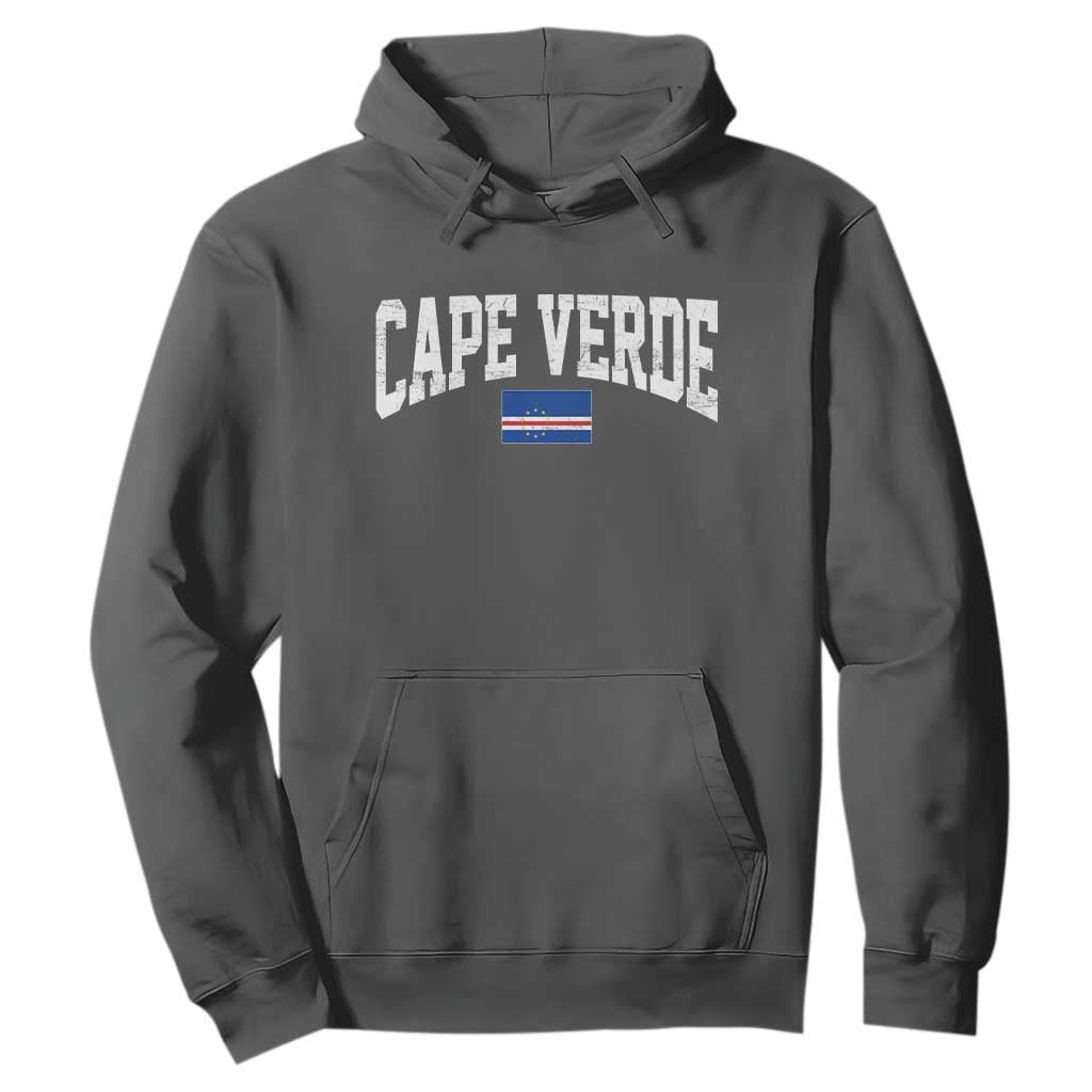 Cape Verde Sports Throwback Hoodie Cabo Verdean Pride TS11 Dark Heather Print Your Wear