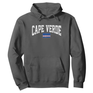 Cape Verde Sports Throwback Hoodie Cabo Verdean Pride TS11 Dark Heather Print Your Wear