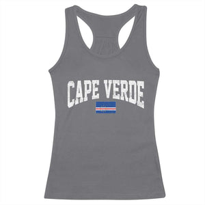 Cape Verde Sports Throwback Racerback Tank Top Cabo Verdean Pride TS11 Charcoal Print Your Wear