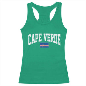 Cape Verde Sports Throwback Racerback Tank Top Cabo Verdean Pride TS11 Irish Green Print Your Wear