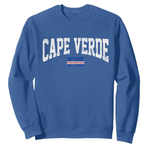 Cape Verde Sports Throwback Sweatshirt Cabo Verdean Pride TS11 Royal Blue Print Your Wear