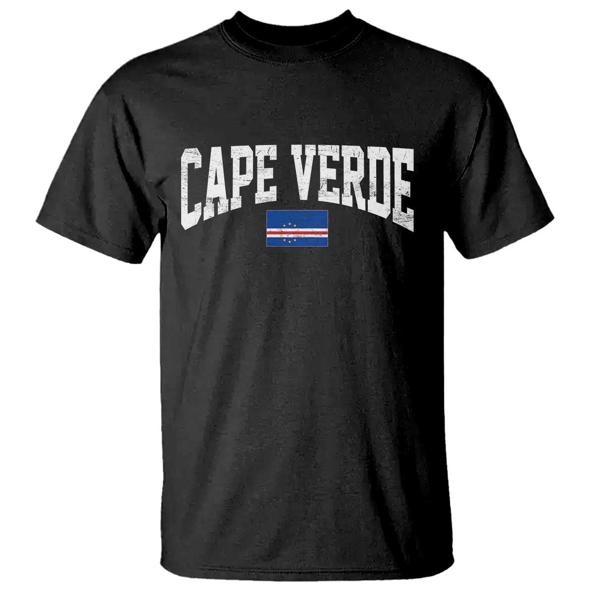 Cape Verde Sports Throwback T Shirt Cabo Verdean Pride TS11 Black Print Your Wear