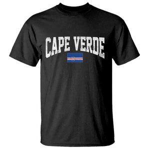 Cape Verde Sports Throwback T Shirt Cabo Verdean Pride TS11 Black Print Your Wear