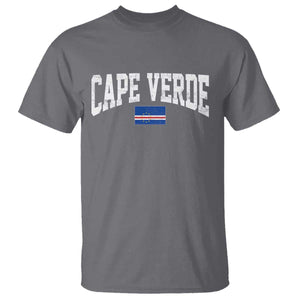 Cape Verde Sports Throwback T Shirt Cabo Verdean Pride TS11 Charcoal Print Your Wear