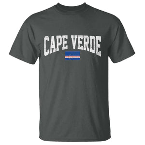 Cape Verde Sports Throwback T Shirt Cabo Verdean Pride TS11 Dark Heather Print Your Wear