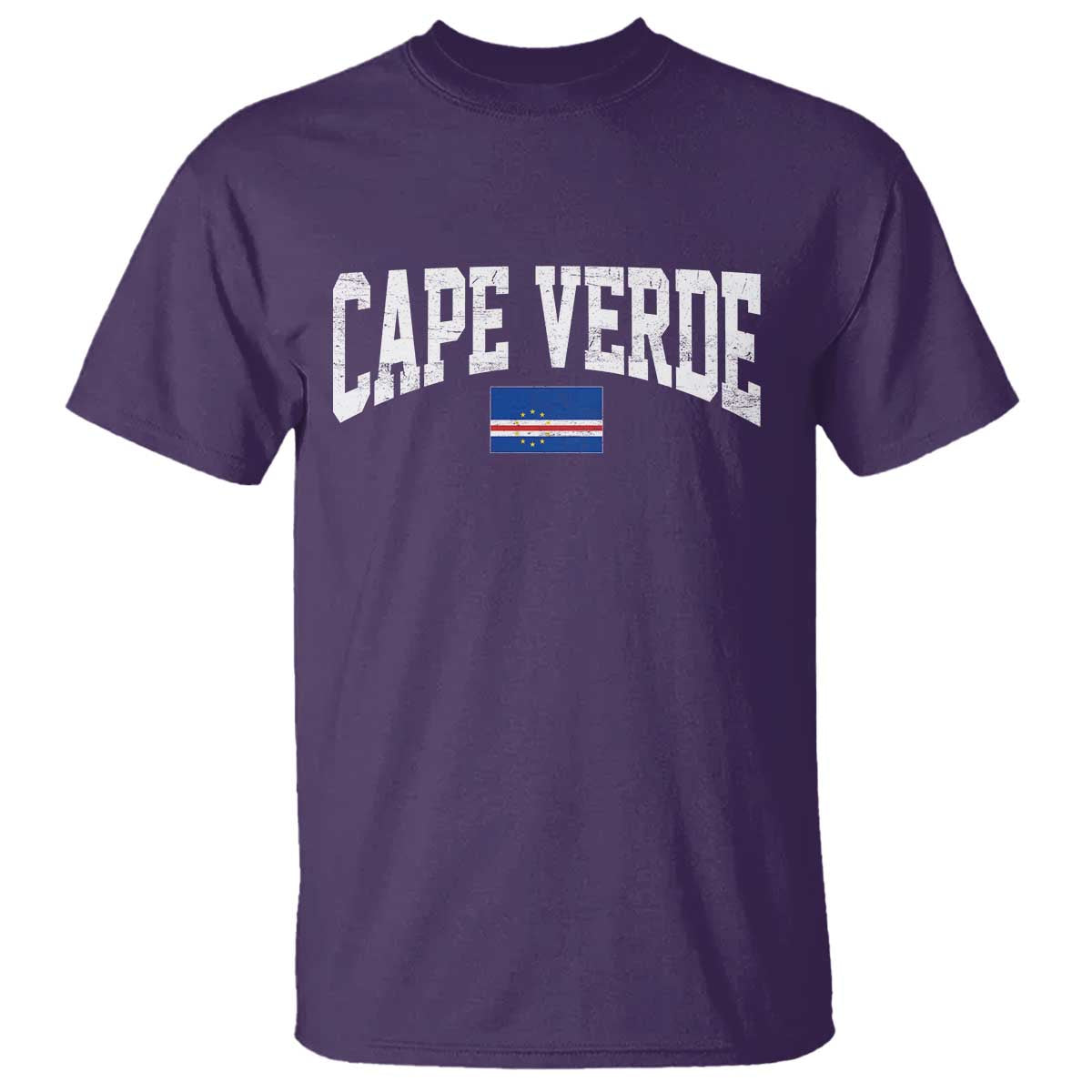 Cape Verde Sports Throwback T Shirt Cabo Verdean Pride TS11 Purple Print Your Wear