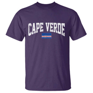 Cape Verde Sports Throwback T Shirt Cabo Verdean Pride TS11 Purple Print Your Wear