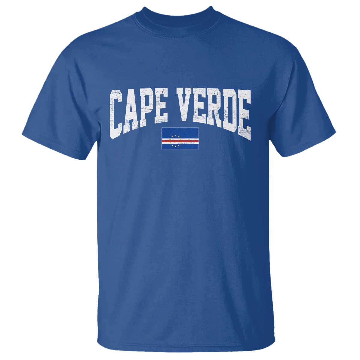 Cape Verde Sports Throwback T Shirt Cabo Verdean Pride TS11 Royal Blue Print Your Wear