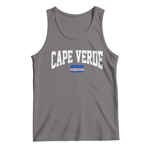 Cape Verde Sports Throwback Tank Top Cabo Verdean Pride TS11 Deep Heather Print Your Wear