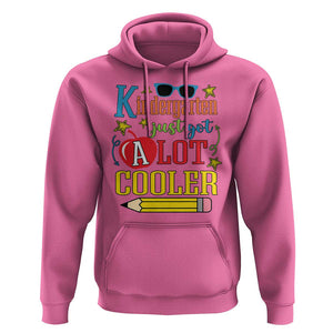 Funny Kindergarten Just Got A Lot Cooler Hoodie First Day Of School Sunglass Red Apple TS11 Azalea Print Your Wear