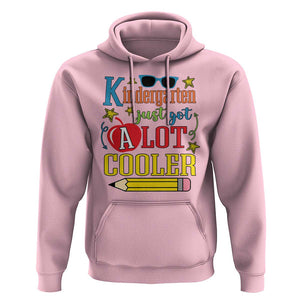 Funny Kindergarten Just Got A Lot Cooler Hoodie First Day Of School Sunglass Red Apple TS11 Light Pink Print Your Wear