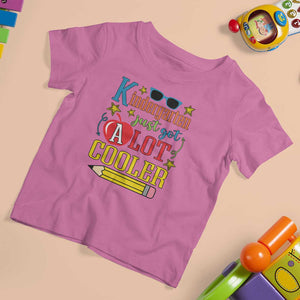 Funny Kindergarten Just Got A Lot Cooler T Shirt For Kid First Day Of School Sunglass Red Apple TS11 Azalea Print Your Wear