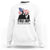 Trump The Legend Never Dies 2024 Sweatshirt American Flag Raised Fist TS11 White Print Your Wear